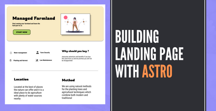 How to make a landing page with Astro, HTML, CSS