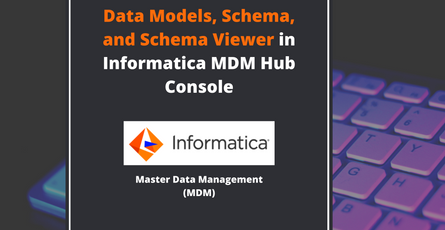 Data Models, Schema, and Schema Viewer in Informatica MDM Hub Console