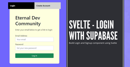 Svelte - Login and Authentication with Supabase
